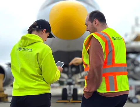 Technology systems used in ground handling operations